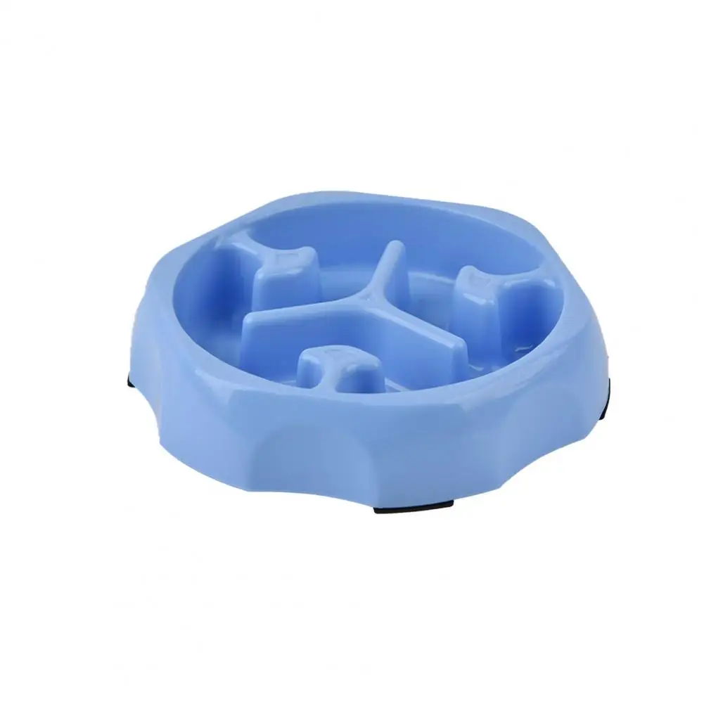 Lightweight Slow Feed Pet Dish Breed Slow Feeder Dog Bowl for Effective Eating Control Anti-spill Pet Food Dish Round for Dogs