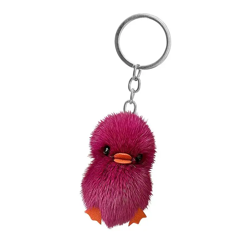 Mini Duck Keychain Elegant Decorative Keychains Men Duck Accessories Decorative Keychains For Men Furry Backpack Accessory