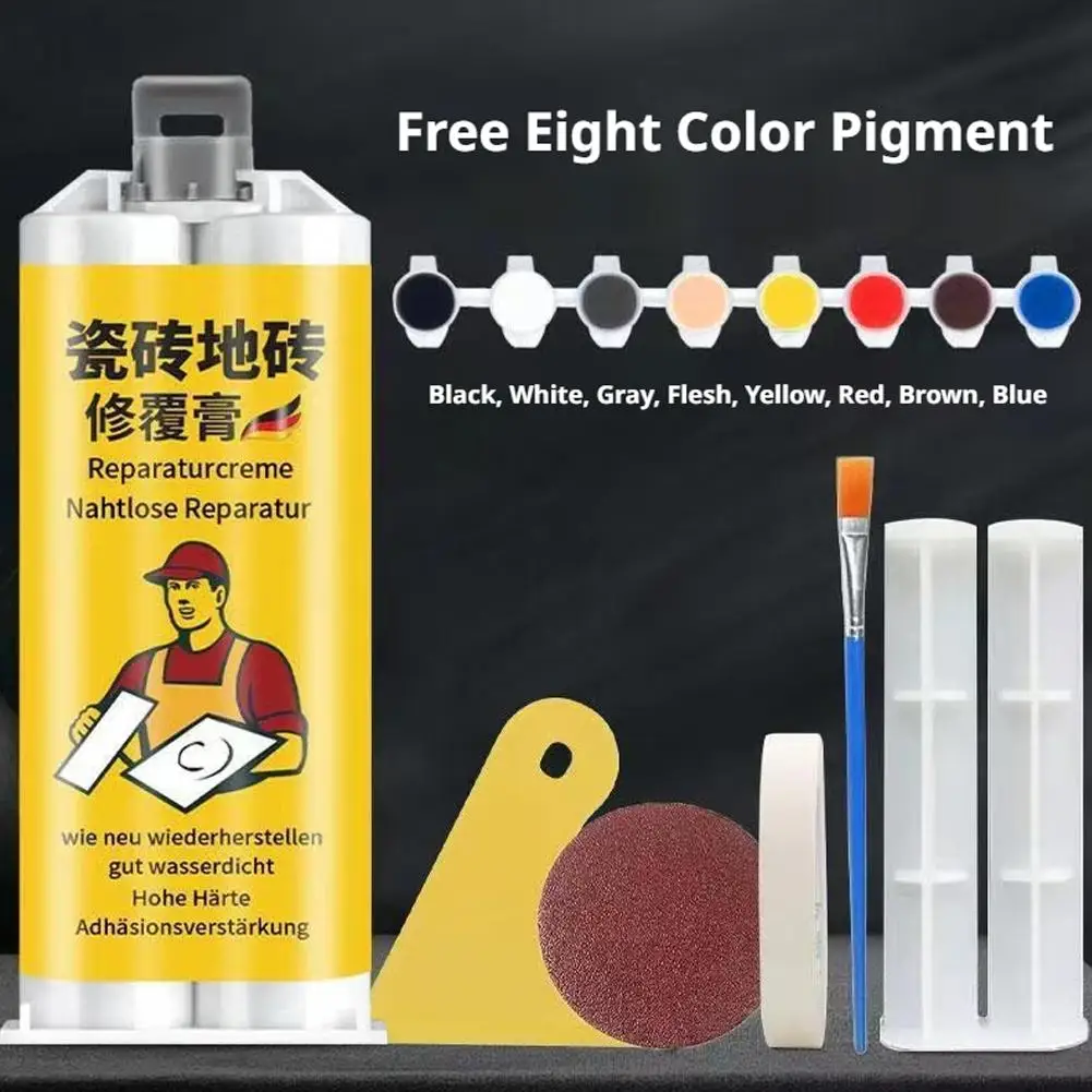 Multifunctional Tile Stone Cracks Repair Kit Waterproof Powerful Tile Crevice Filling Adhesive Paste Grout Repair Agent for Home