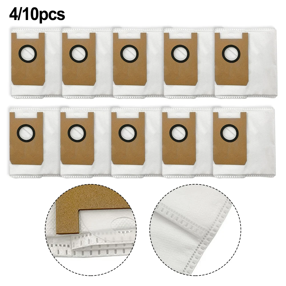 4/10 Pcs Dust Bags For AIRROBO T20 T20+ Vacuum Cleaner Replacement Robot Sweeper Spare Part Accessories For Floor Cleaning