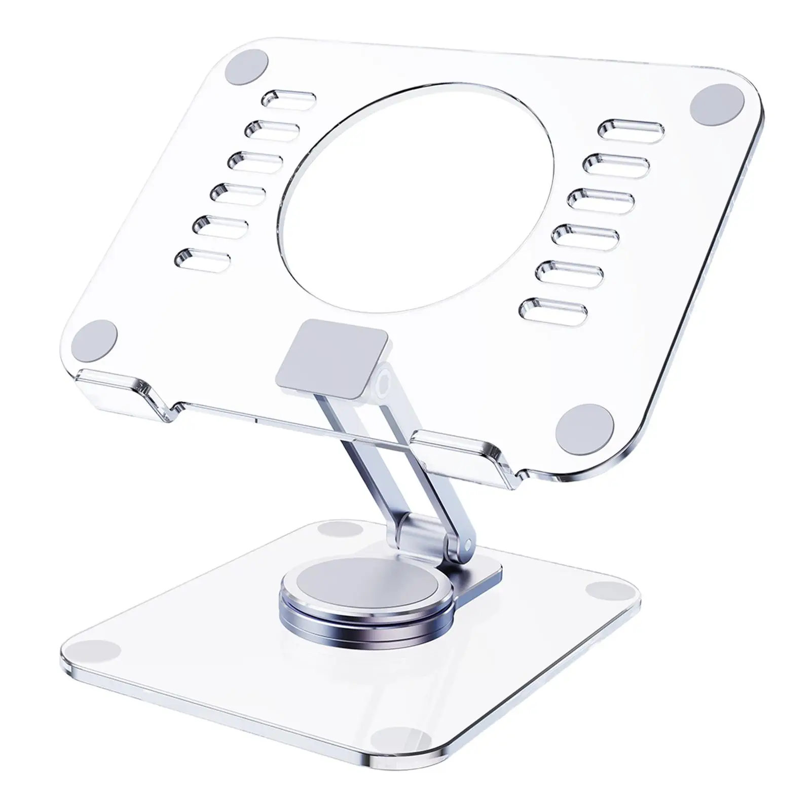 Tabletstandaard Ergonomisch Ontwerp Verstelbare Opvouwbare Draagbare Met 360 Roterende Basis Kantoorbureau Accessoires Universele Tablethouder