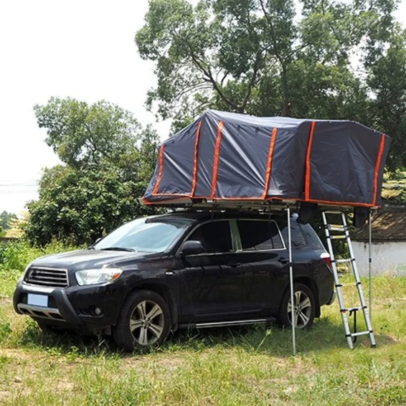 

Outdoor camping large car roof tent aluminum hard shell roof tent XXL family 4 people roof tent