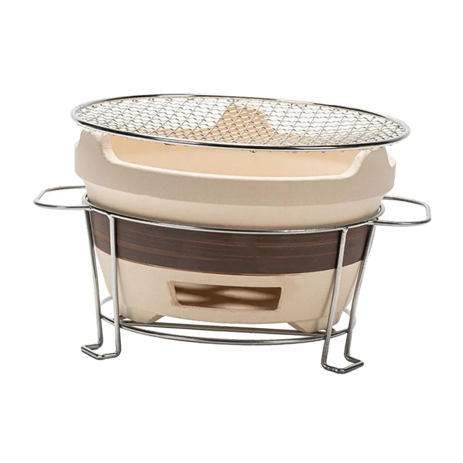 Portable Charcoal Grill Portable Household Barbecue Grill Tabletop Grill Burning Camp Stove for Garden Cooking Picnic Hiking BBQ