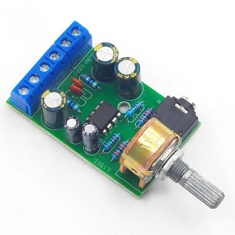 TDA2822MAmplifier Board 2.0 สเตอริโอเครื่องขยายเสียงแบบพกพา Miniature วิทยุเครื่องขยายเสียง
