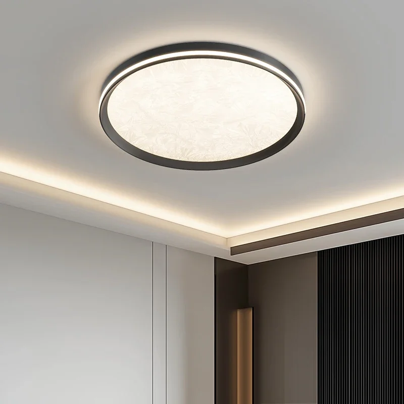 

Nordic Minimalist Ring Led Ceiling Lamp Stripe Acrylic for Living Dining Table Room Bedroom Home Apartment Dimmable Art Fixture
