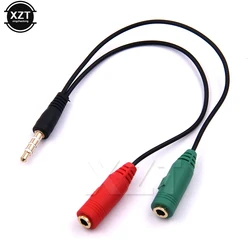 High Quality 3.5mm Audio Stero Adapter 1 Jack Male to 2 Female Y Splitter Earphone Headphone Microphone Cable Accessories