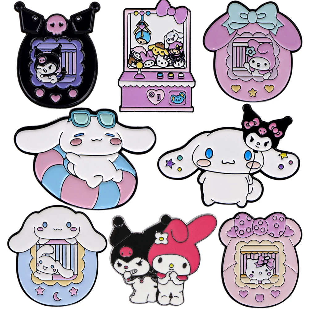 Stitch Cartoon Cat Metal Enamel Pin Brooches for clothes Badges on Backpack bags Collar Hat Badge Lapel Pins Jewelry