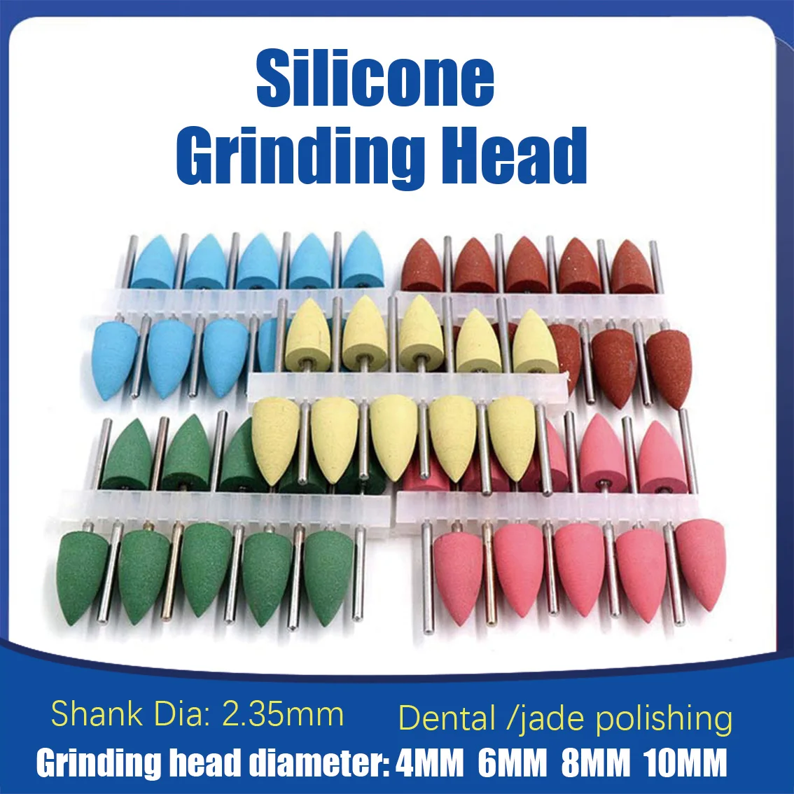 

5/10Pcs Dental Rubber Silicone Polisher Nail Drill Bit Dental Silicon Rubber Burs Drill Accessories Foot or Nail Polishing Tools