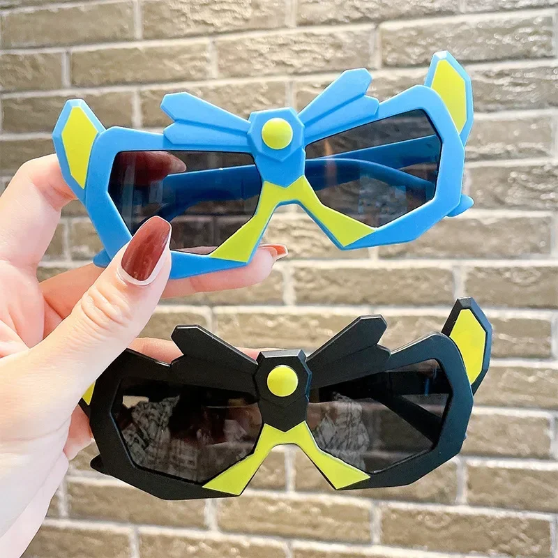 Children Cute Cartoon Personality SunglassesStreet Shooting UV400 Boys Outdoor Sun Protection Glasses Kid Classic Eyewear