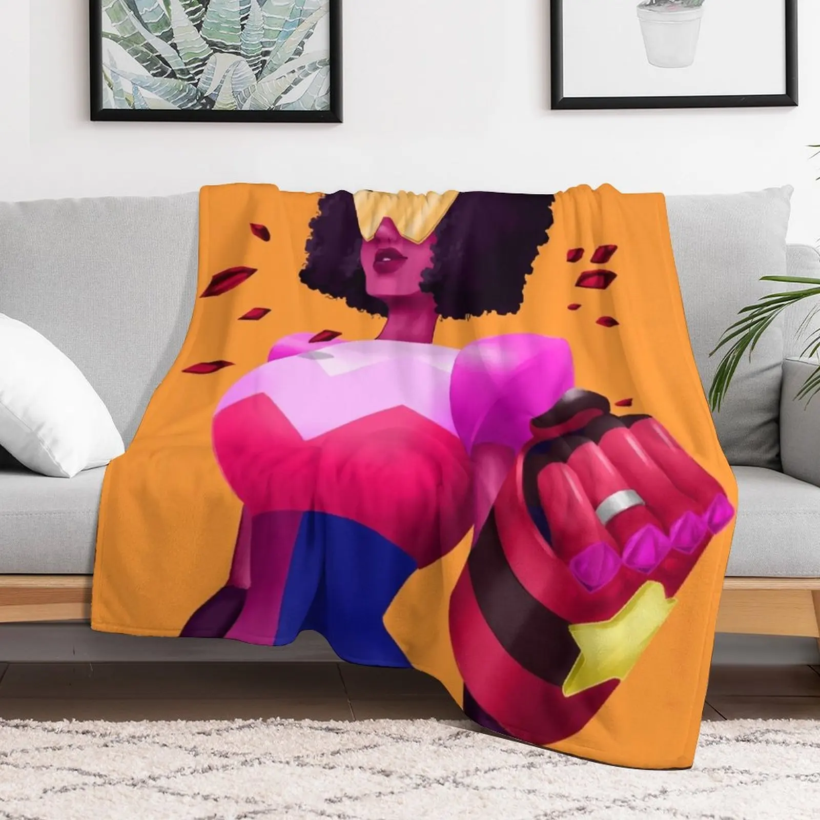 Steven Universe Garnet Throw Blanket Decorative Throw Kid'S for babies Blankets