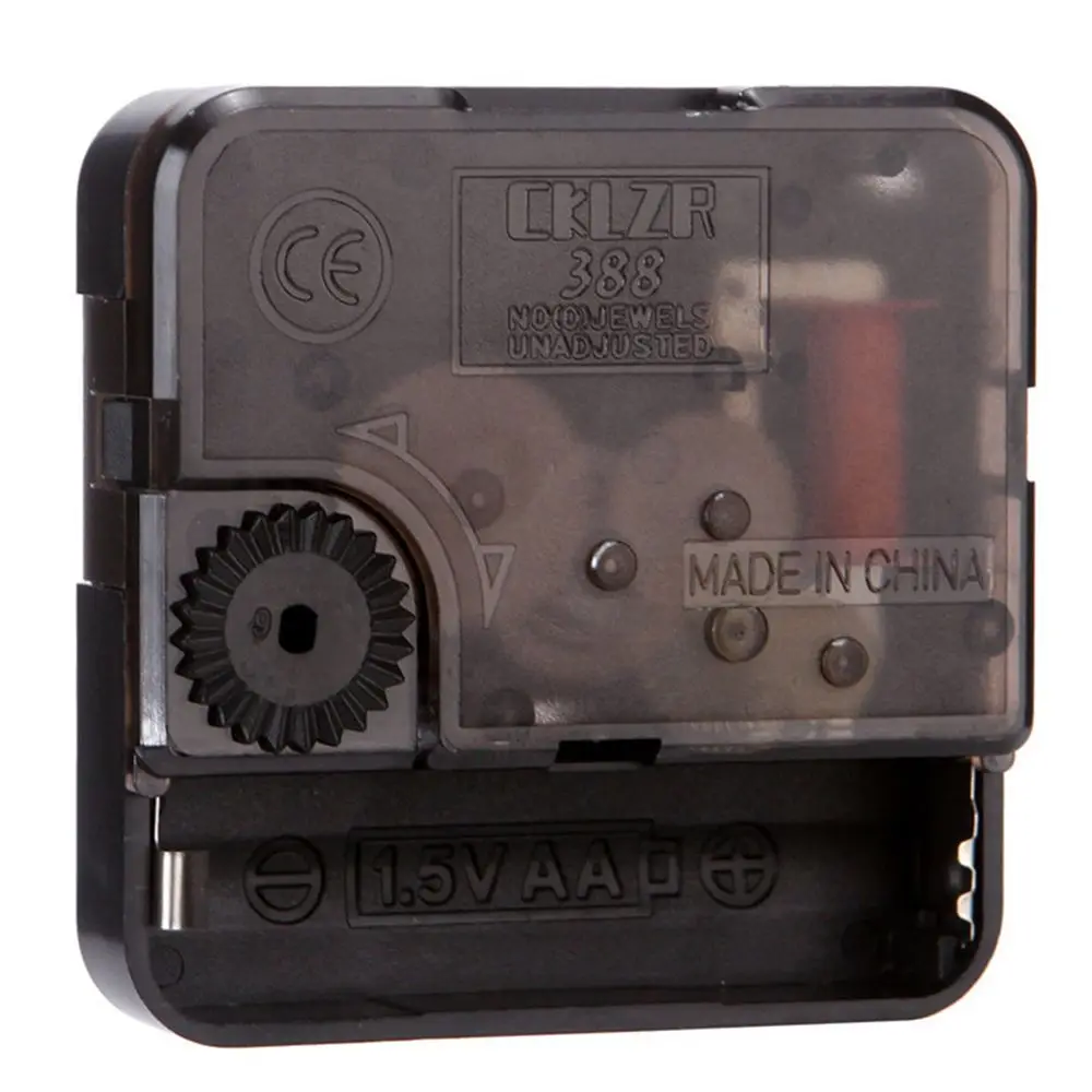Classic Quartz Clock Movement Mechanism Black Metal Parts Repair DIY Bell Accessories Silent Scanning