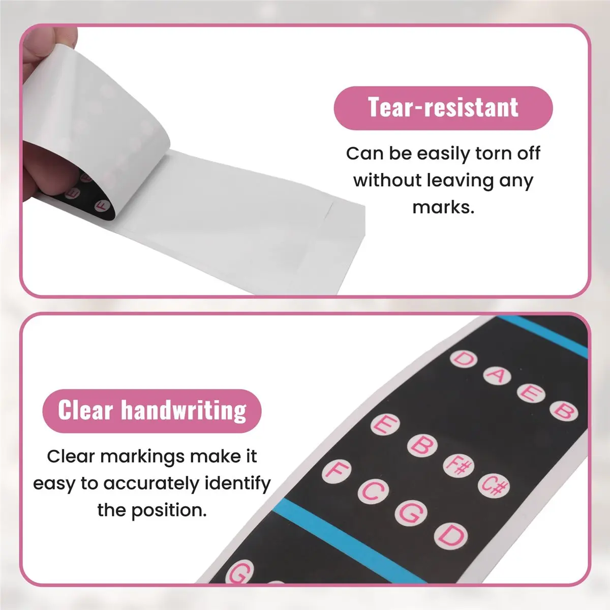 (ABHW) Violin Finger Guide /Fingerboard Sticker Fret guide Label Finger Chart For Size 4/4