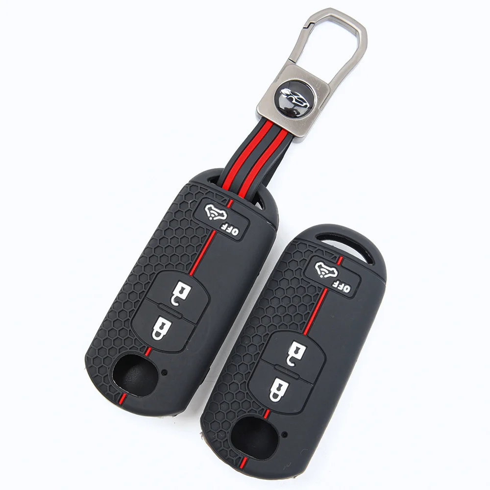 For Mazda 2 3 6 CX 3 CX 5 CX 7 CX 9 Full Coverage Silicone Key Shell Wrist Strap Holder Shock Absorbing Non Slip