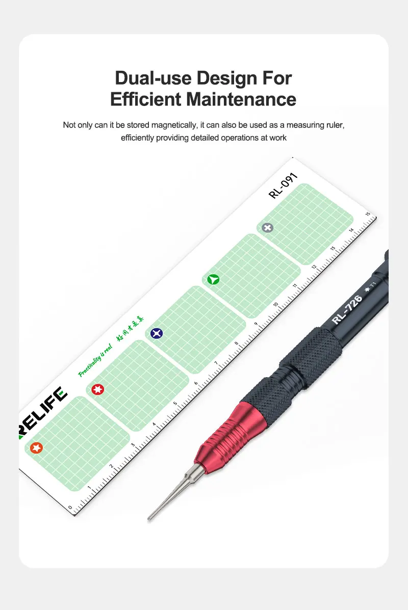 RELIFE RL-091Screw Magnetic Pad Strong magnetic absorption/Partitioned storage，Efficient maintenance，One device for two purposes