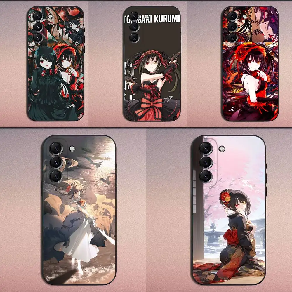 

Date a live Tokisaki Kurumi Phone Case For Samsung Galaxy A20,A21s,A22,A31,A32,A52,A53,A72,73,A80 Soft Black Cover