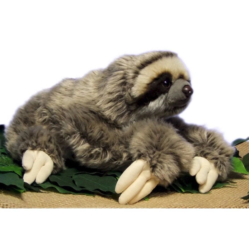 35cm Plush Animal Lazy Sloth Three Toed Real Life Stuffed Soft Animals Doll Folivora Toy Gifts