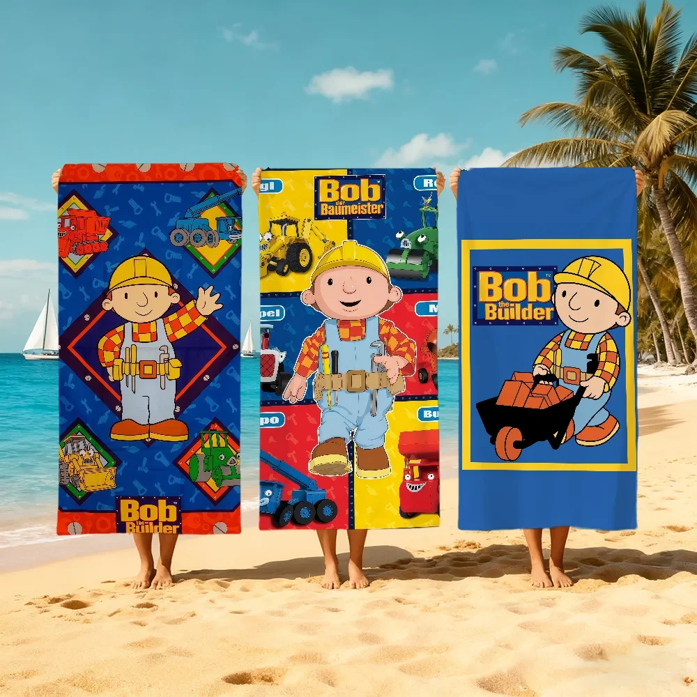 B-Bob B-Builder Towel Bath Quick Dry Soft Lightweight Beach Pool Towels Super Absorbent For Travel Gym Shower Camping Sports