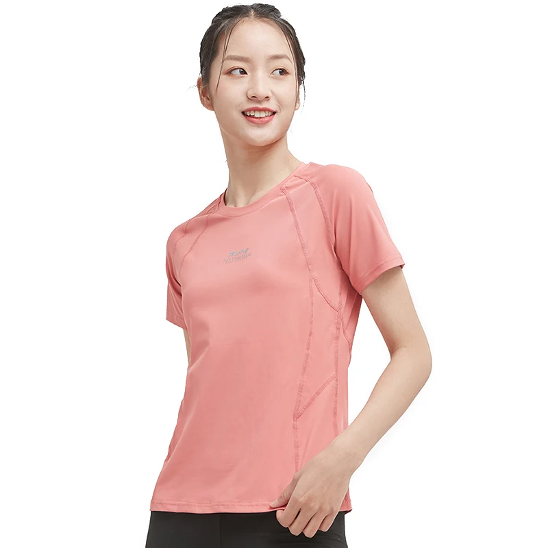 GOLDEN CAMEL Women\'s T-shirts Sport Quick-drying Short-sleeved Shirts High Elastic Anti-wrinkle Sunscreen Top Clothes Breathable