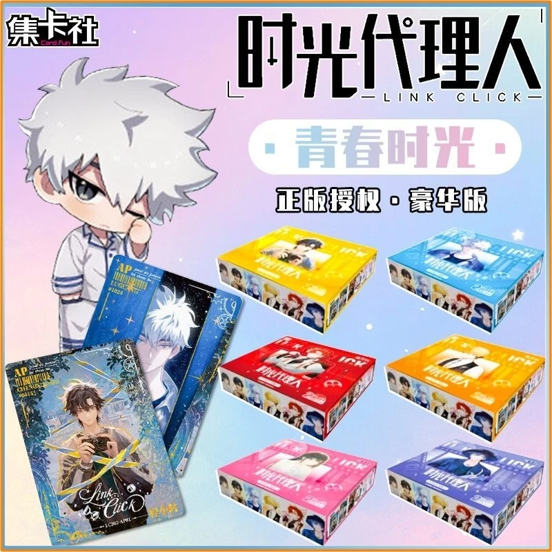 

Genuine Card Fun Link Click Deluxe 2nd Wave Youth Time Collection Cards Anime Merch Collectible Cards Toy Gfit For Anime Fans