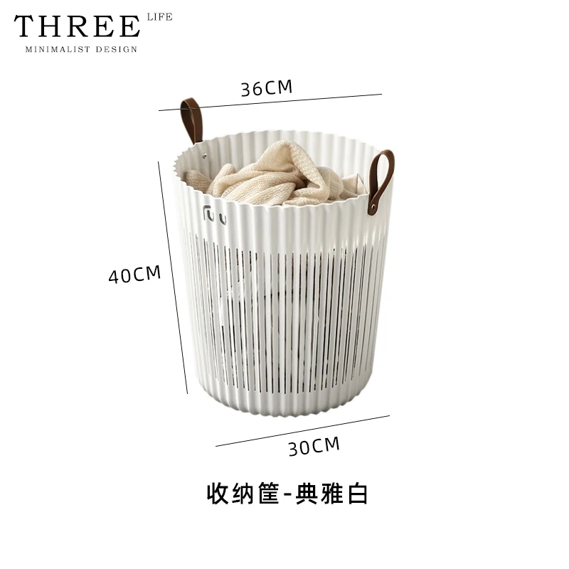 Foldable Laundry Basket with Handle Dirty Clothes Organizer Bin Bathroom Clothes Holder for Clothing Storage