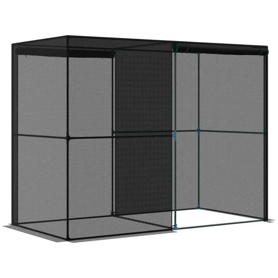 

Crop Cage 4x8 Walkin HDPE Cover Zippered Doors Plant Protector for Herbs Plants