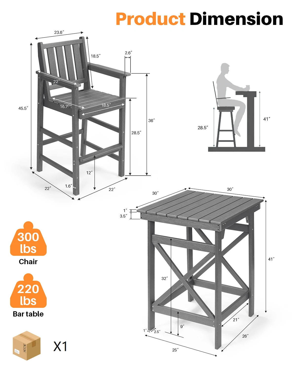 3 قطعة مجموعة بار حمام السباحة المريحة في الهواء الطلق 1 طاولة صرف شرائحية 2 مقعد مع مسند للقدمين للاستخدام في الفناء أو المستودعات