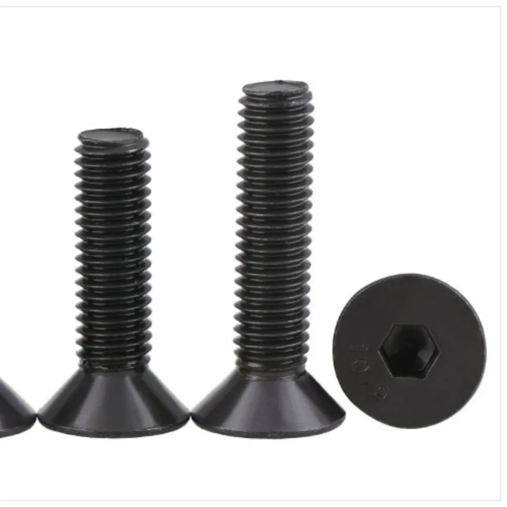 BSW British Standard Thread Countersunk Allen Screws 10.9 Grade Black Oxide Hex Socket Flat Countersunk Head Bolt