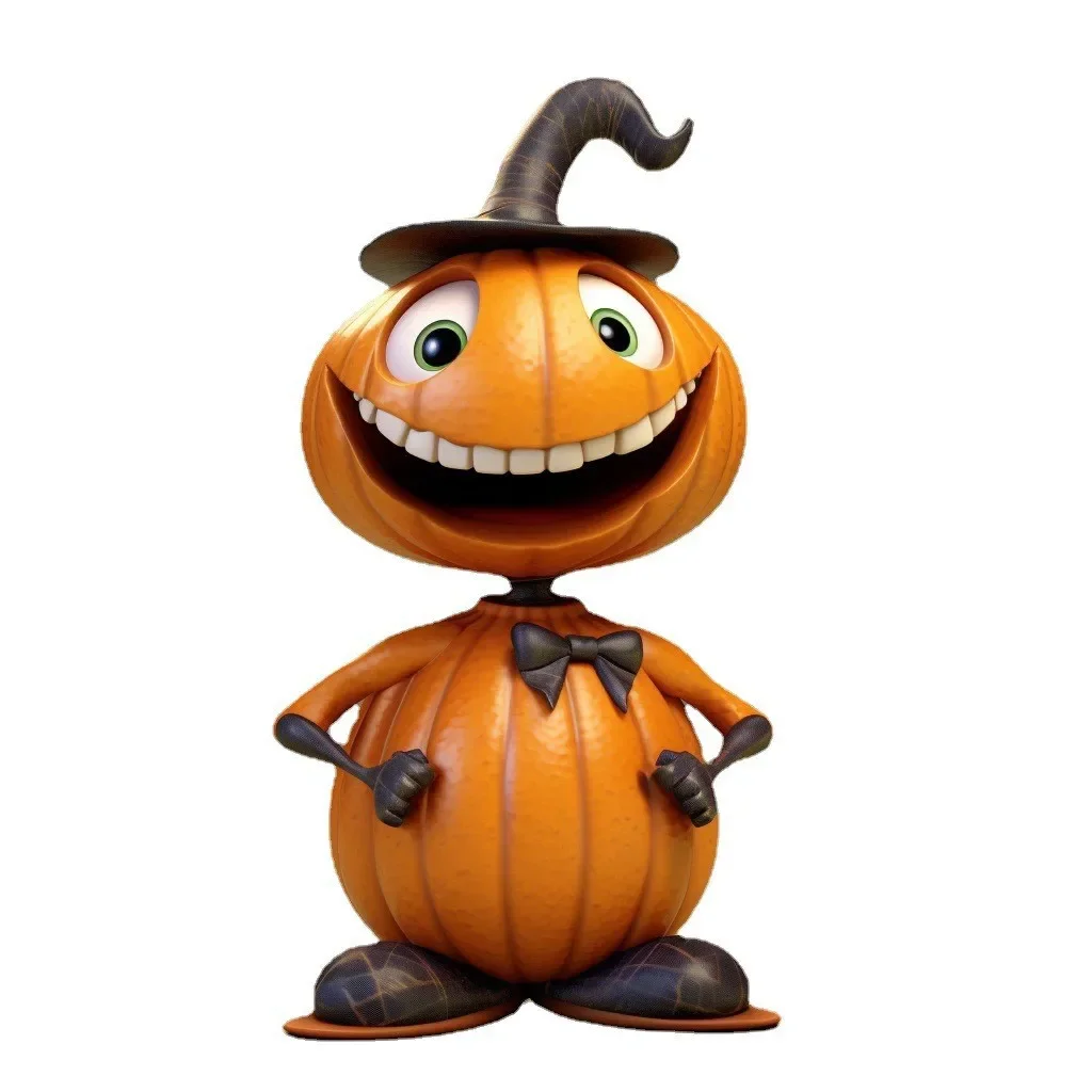 Halloween Pumpkin Ornament Home Garden Decoration Statues Desktop Ornaments Resin Crafts