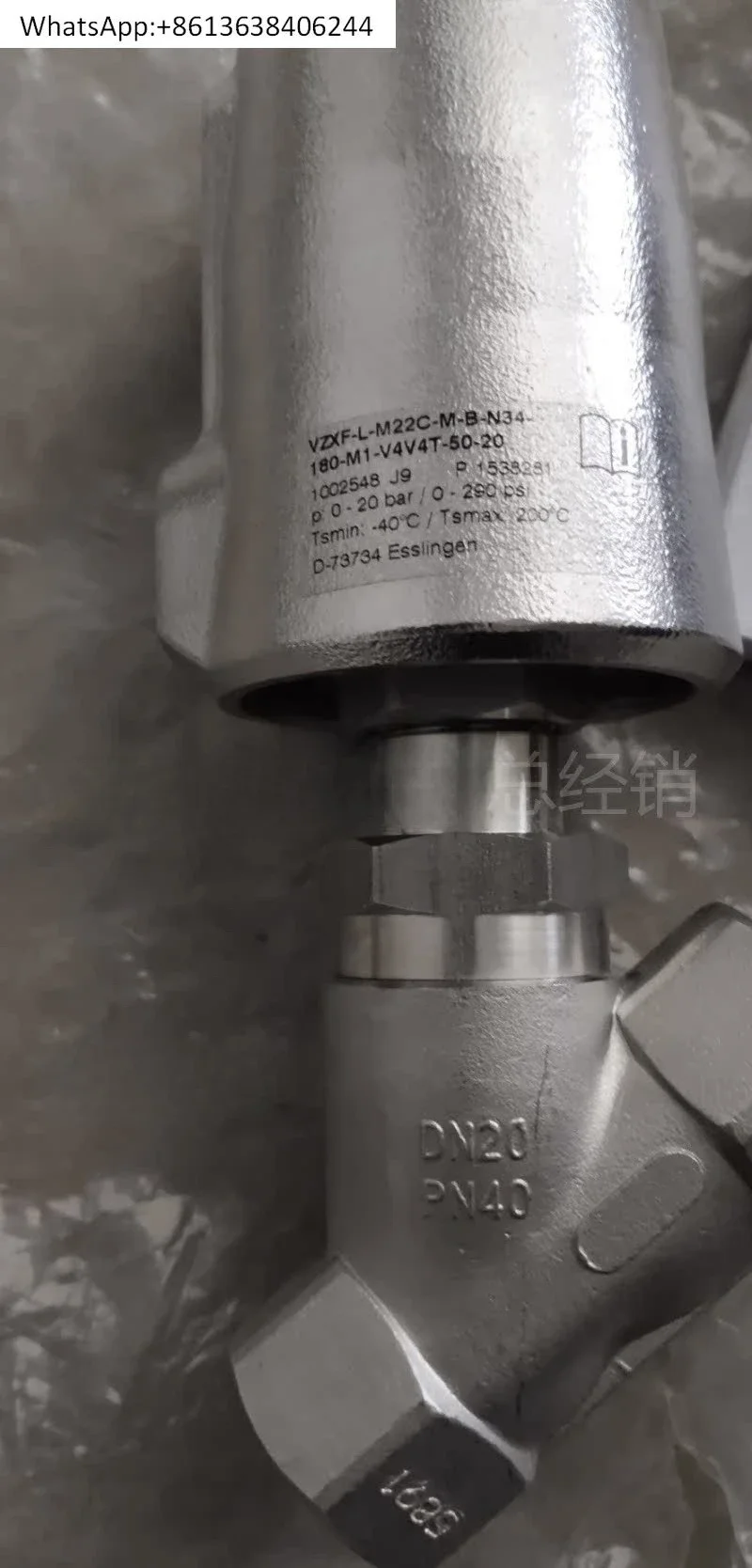 Angle valve VZXF-L-M22C-M-B-N34-180-M1-V4V4T-50-20