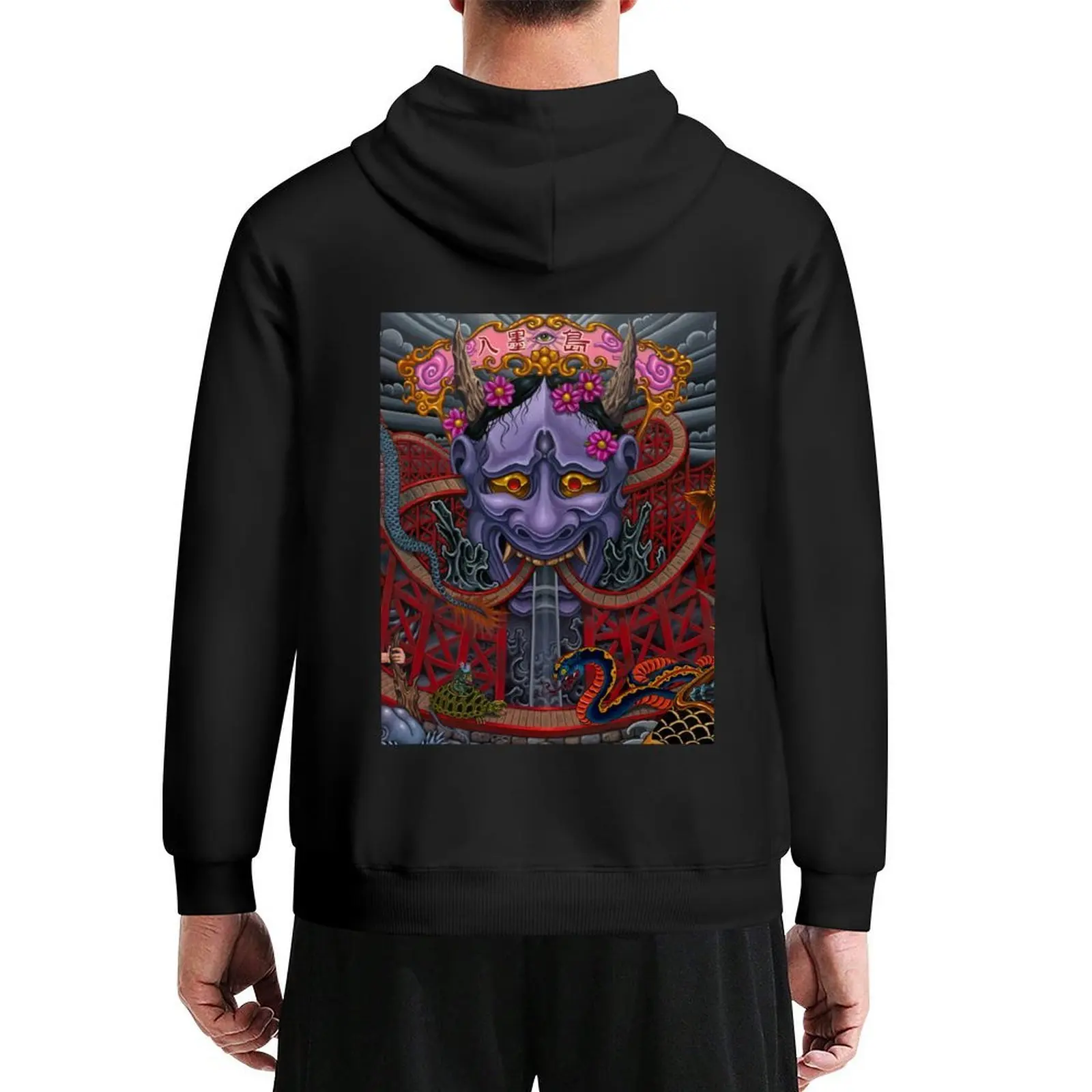 

Irezumi Island Hoodie korean style clothes graphic t shirts men mens designer clothes men's clothing pullover hoodies