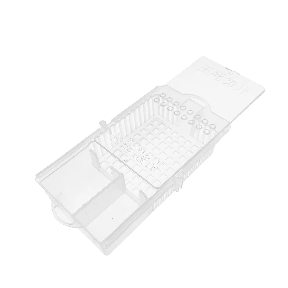 10PCS Queen Bee Transport Cage Insectary Box With Lid Mailing Travelling Long Journey Inspection Catcher Battery Transparent