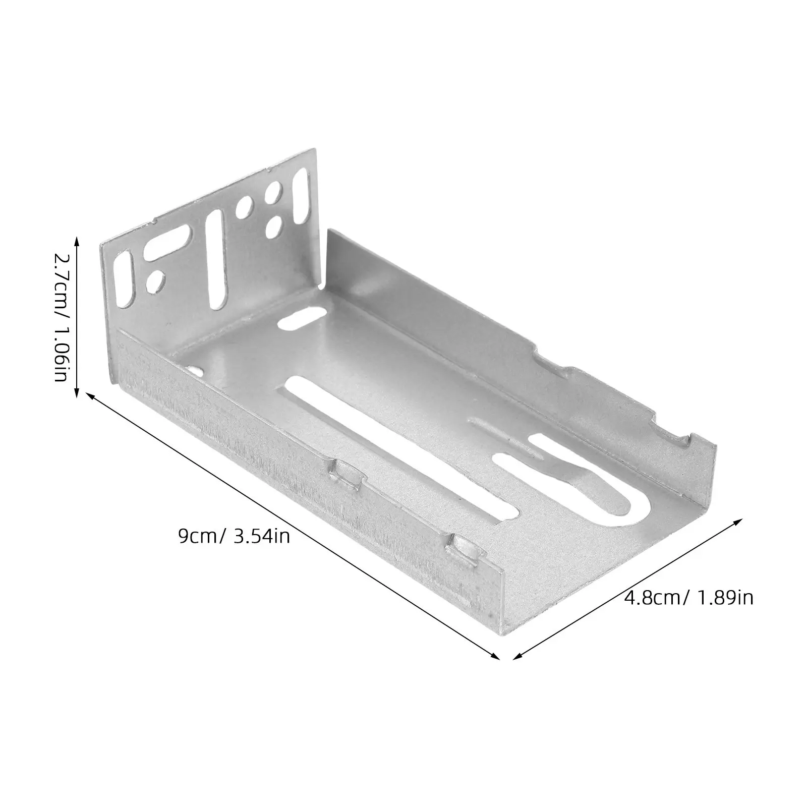 2Pcs Sliding Drawer Rail Bracket Ball Bearing Steel Buffer Damping Three-Section Guide Back Plate Furniture Hardware Accessories