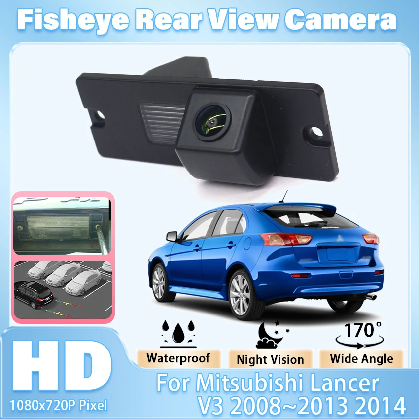 Car Reversing image Camera For Mitsubishi Lancer V3 2008 2009 2010 2011 2012 2013 2014 Night Vision CCD HD Rear View Back Camera