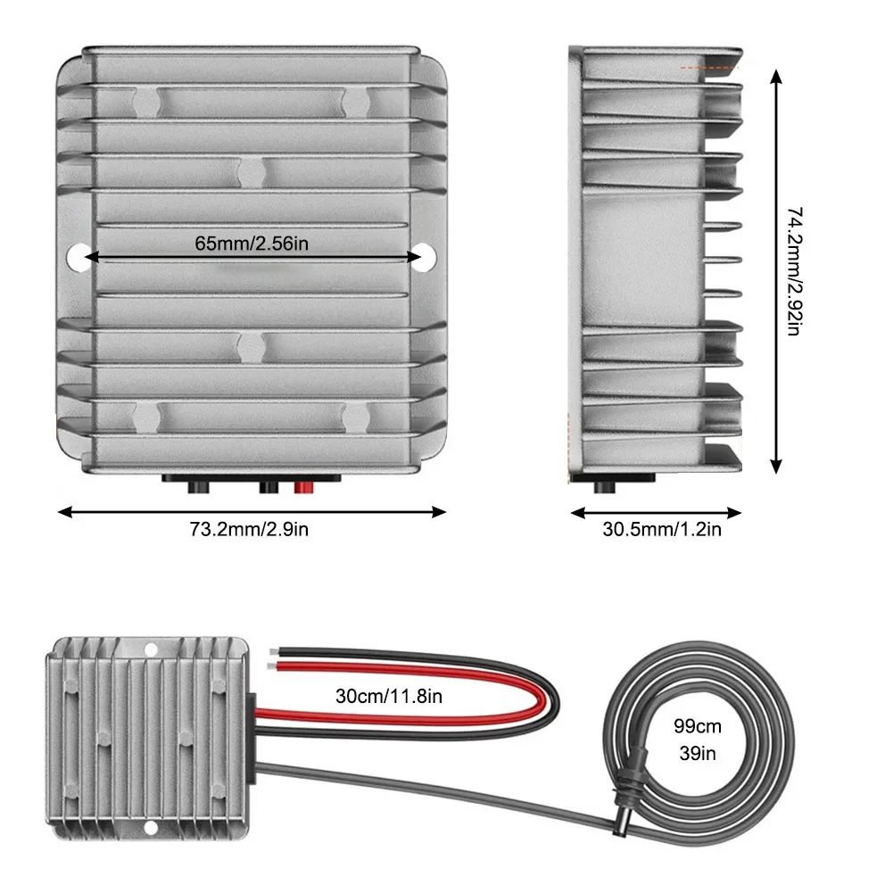 Convertidor de potencia elevador de 12V24V a 57V CC para Starlink Mini fuente de alimentación confiable 4 5A con protección impermeable