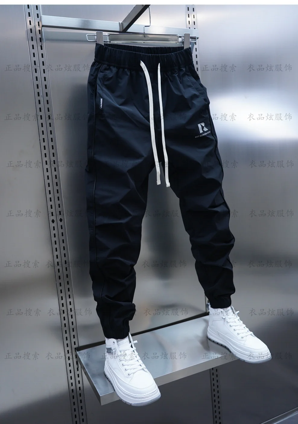 2025 春秋のメンズズボンファッションストリートジョガーパンツ男性カジュアル男性服弾性ウエストスウェットパンツカーゴパンツ