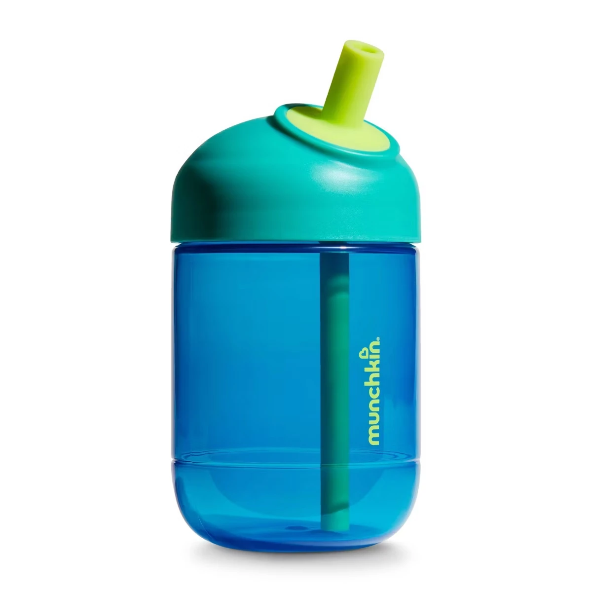 Munchkin 10oz Plastic Straw Cup with Perfect Angle Dark Blue