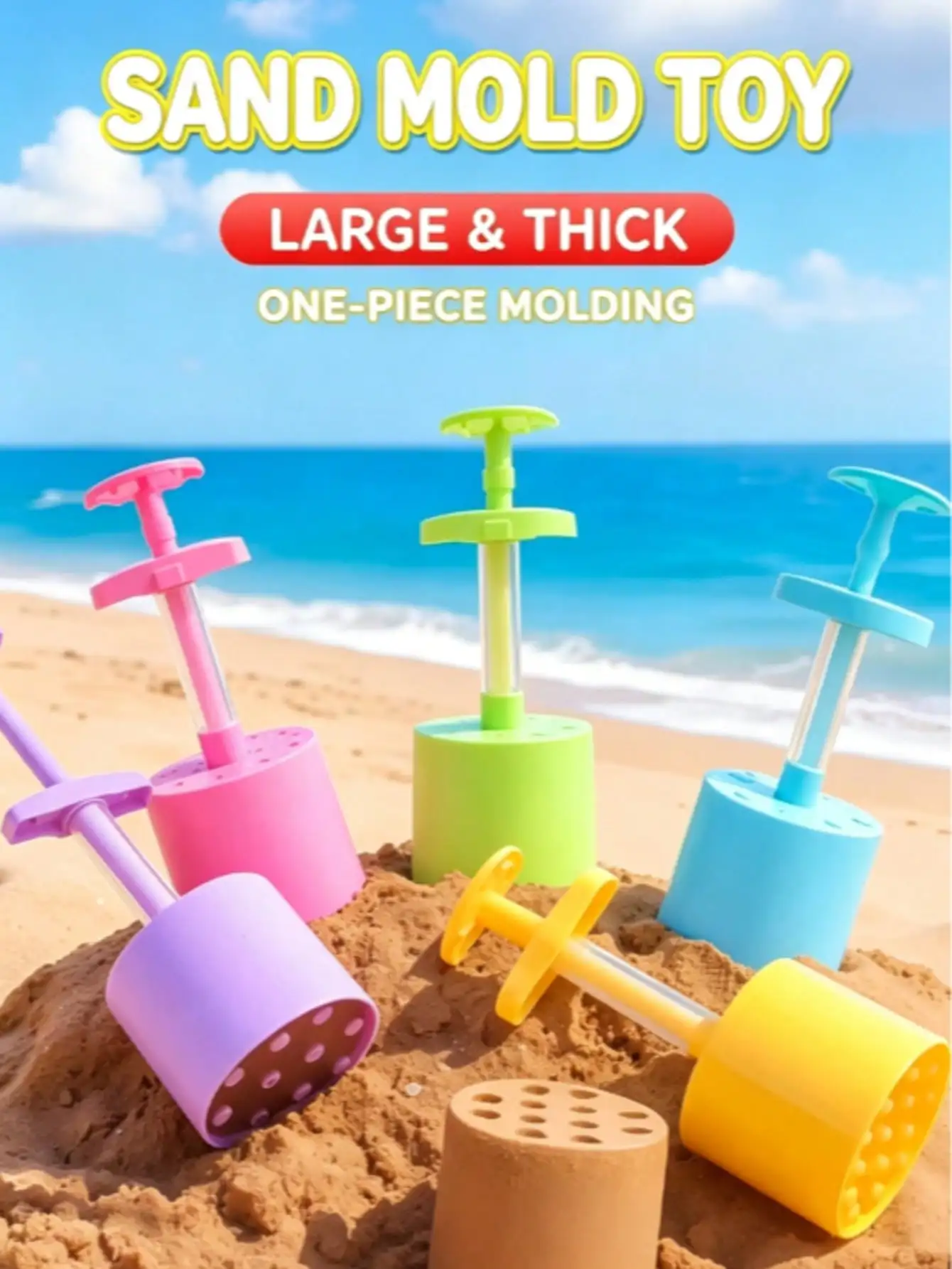 Coal Briquette Shaped Sand Play Tools Set, Sand Shovel & Bucket, Snow Clip Molds, Outdoor Beach Sandpit Toys for All Seasons