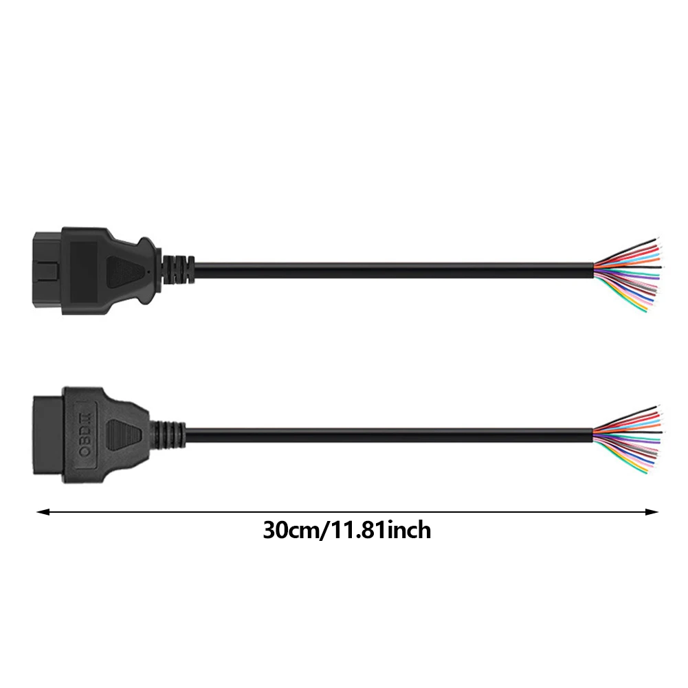 OBD2 16pin Plug Extension Cable Full Female Male Female Automotive Car Diagnostic Tool Scanner OBDII Adaptor Connector Cable