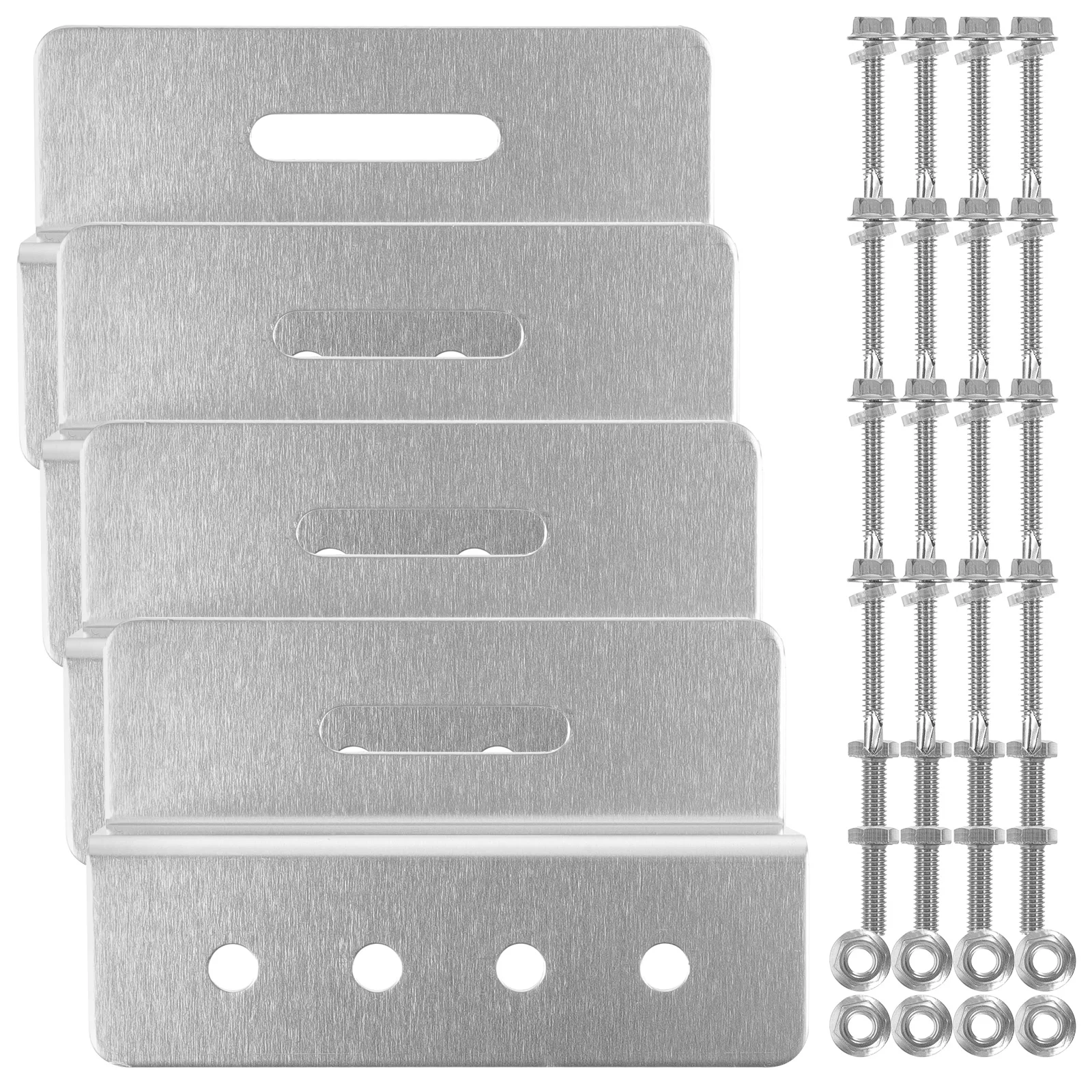 

4 шт. монтажные кронштейны Z-образный алюминиевый сплав Rv лодка прицеп крыша легкий ветрозащитный простота установки совместим с металлом