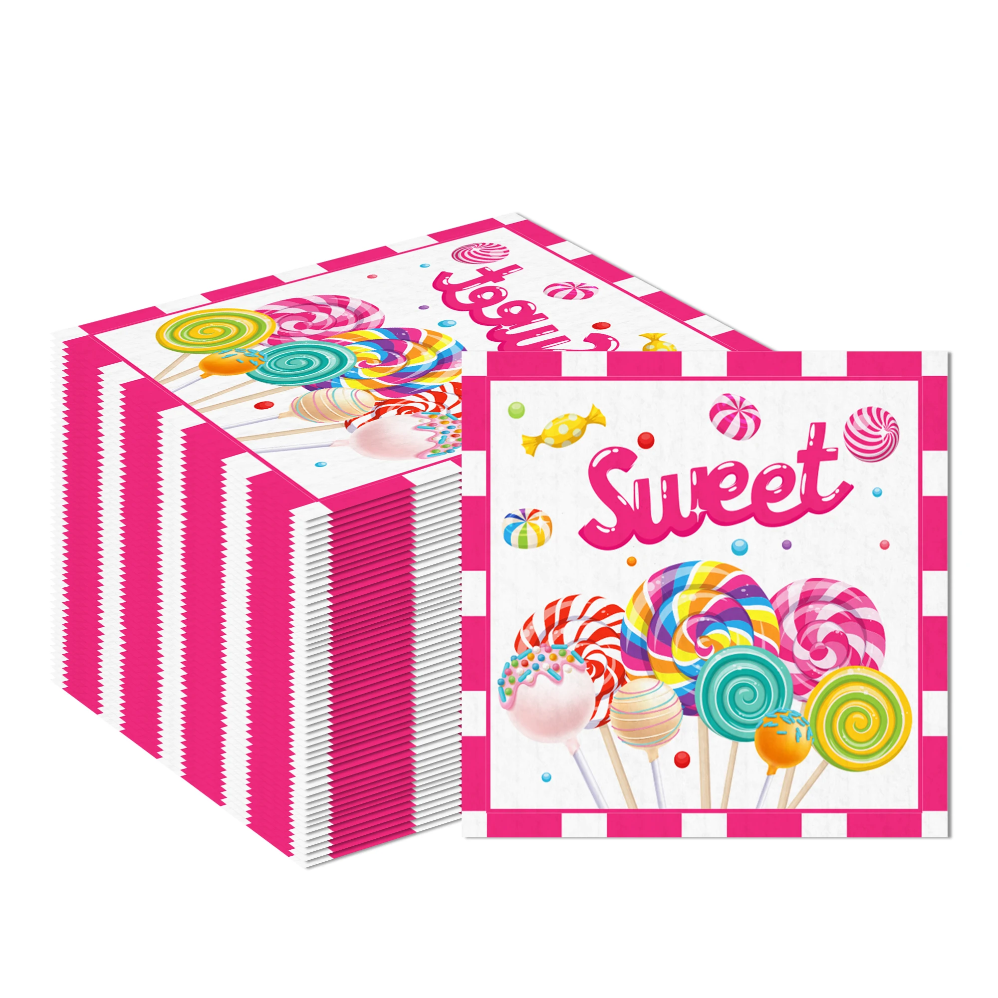20/40/60 Stück Servietten für Geburtstagsfeier, Einweggeschirr, Abendessen, Papierservietten, Taschentücher ‌ Esszimmer ‌ Dekor für Kindergeburtstag – Detail 32