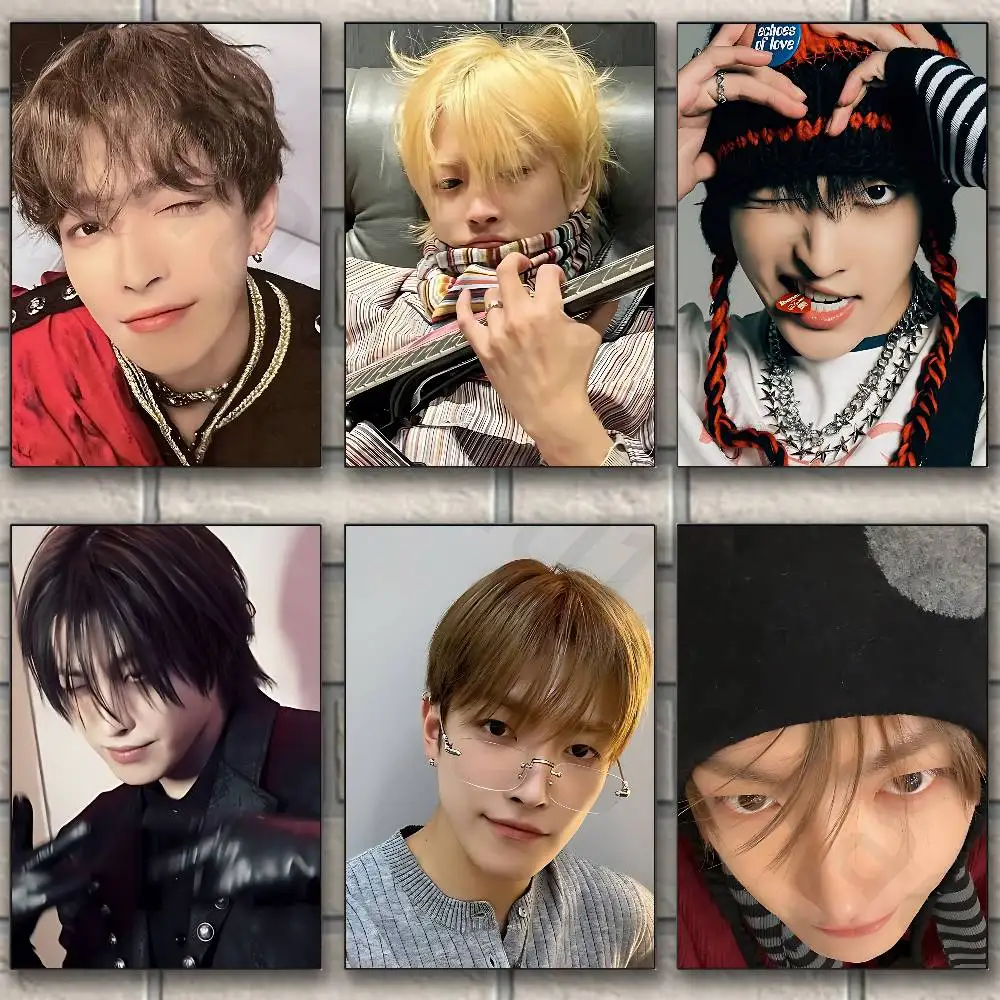 

A-Ateez Hongjoong Classic Wall Art, Canvas Print Poster, Suitable for Home, Living Room, Room Decoration Painting