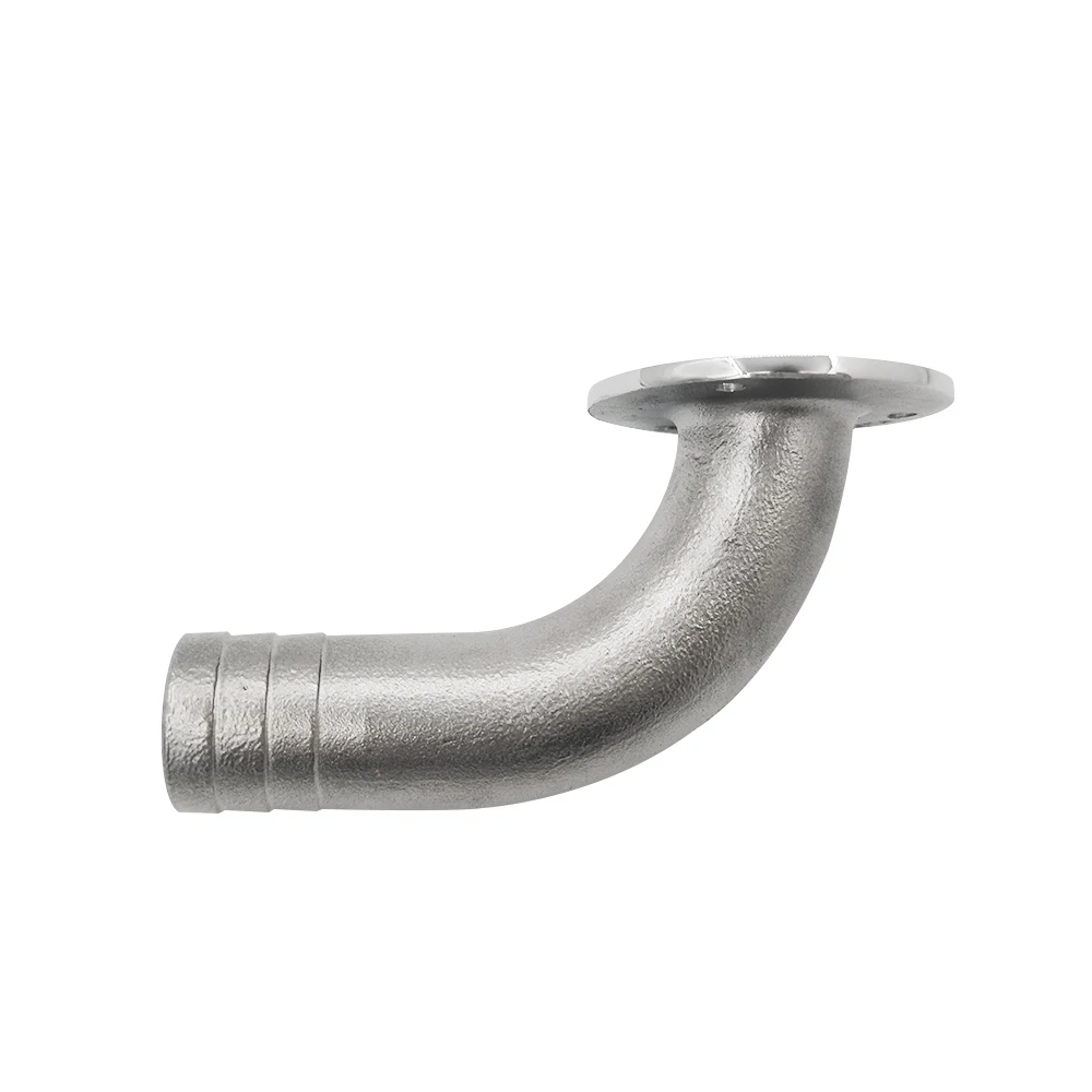 ISURE MARINE Stainless Steel Ship Bending Pipe Suction Nozzle 25mm Ship Hardware Accessories