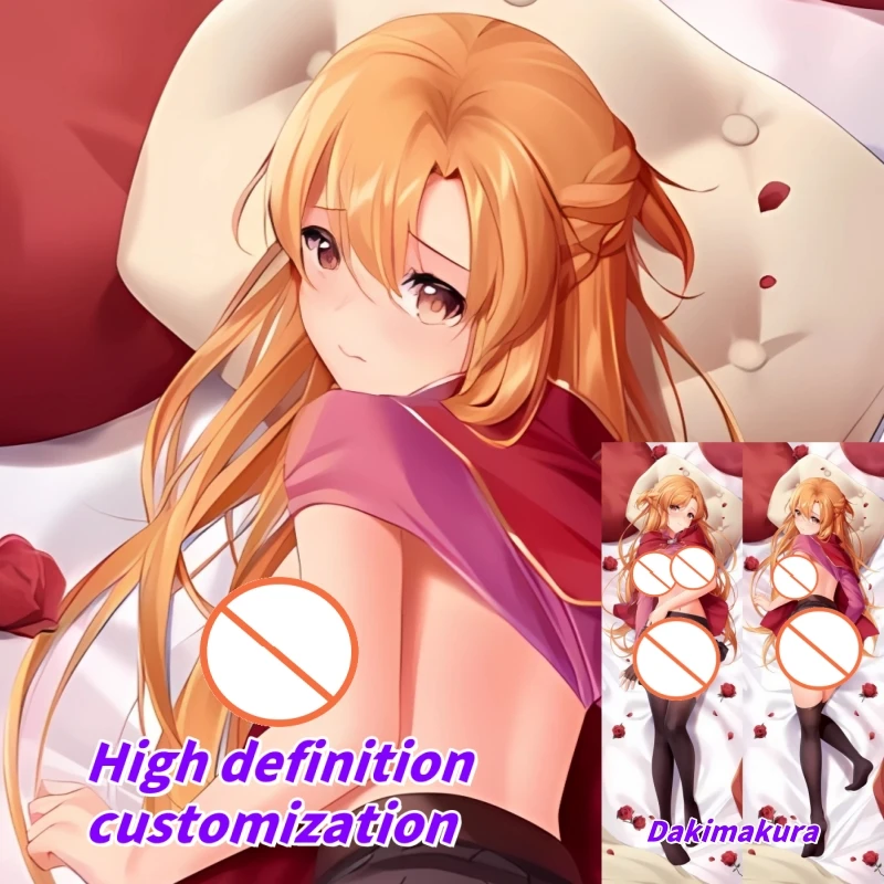 

Dakimakura Anime Pillow Case Sword Art Online Yuki Asuna Double-sided Print Of Life-size Body Pillowcase Gifts
