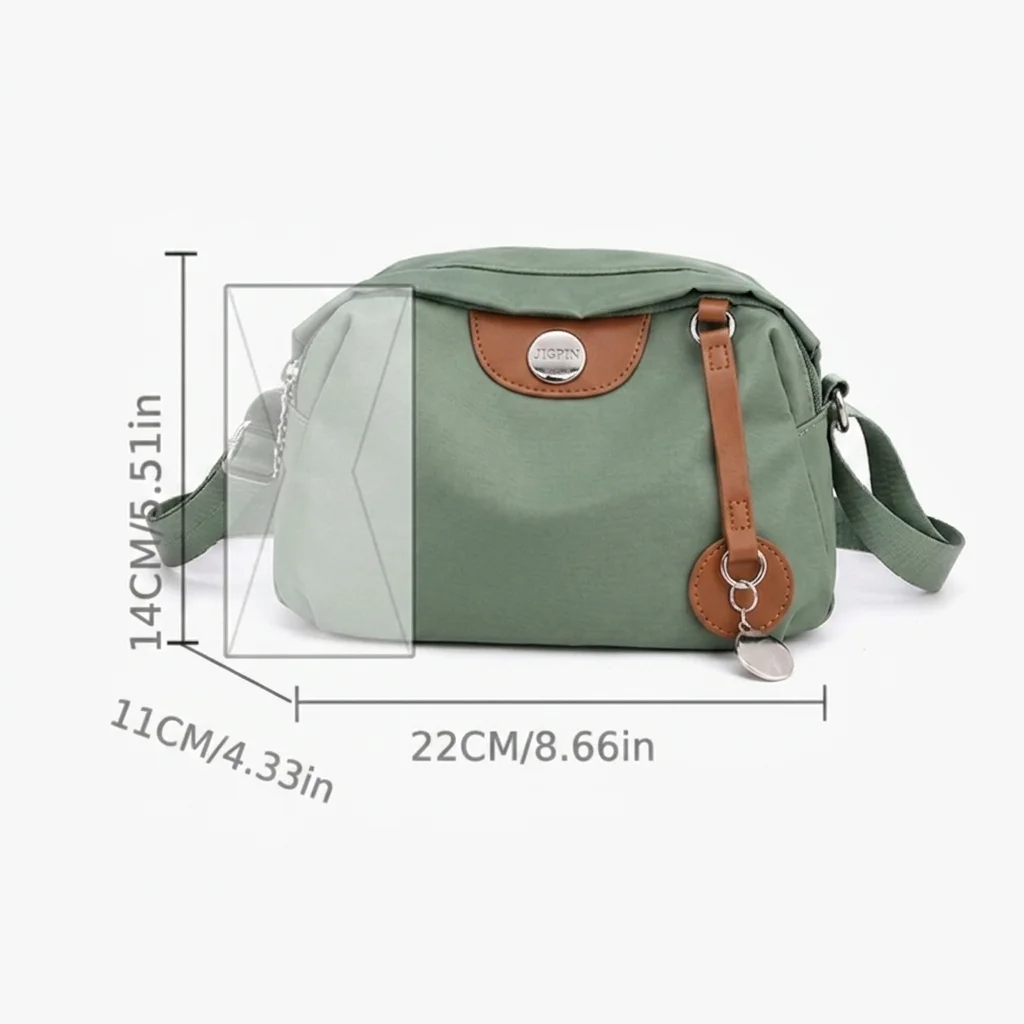 Vintage Leichte Praktische Damen-Umhängetasche, Handytasche | Geldbörse, lässige, vielseitige, multifunktionale Umhängetasche – Detail 3