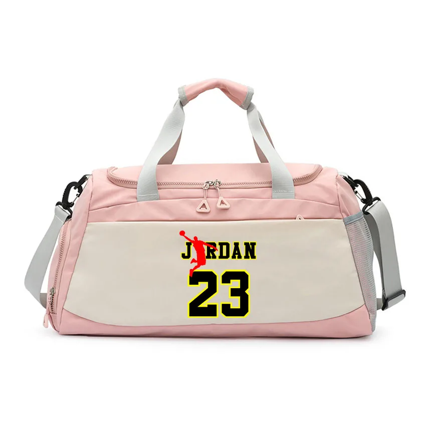 

Gym Bag for Men Women Water Resistant Sports Duffel Bag RDAN Printed with Shoe Compartment Wet Pocket for Travel Fitne Girl boy