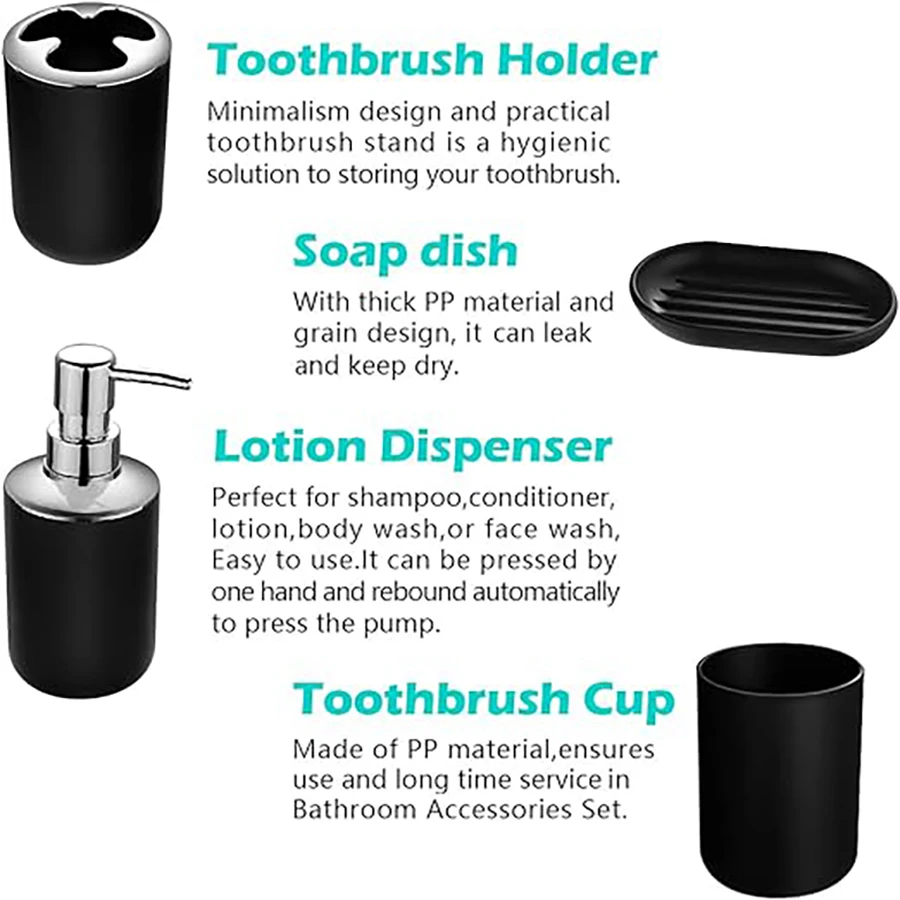 6-Piece Bathroom Accessory Gift Set 6