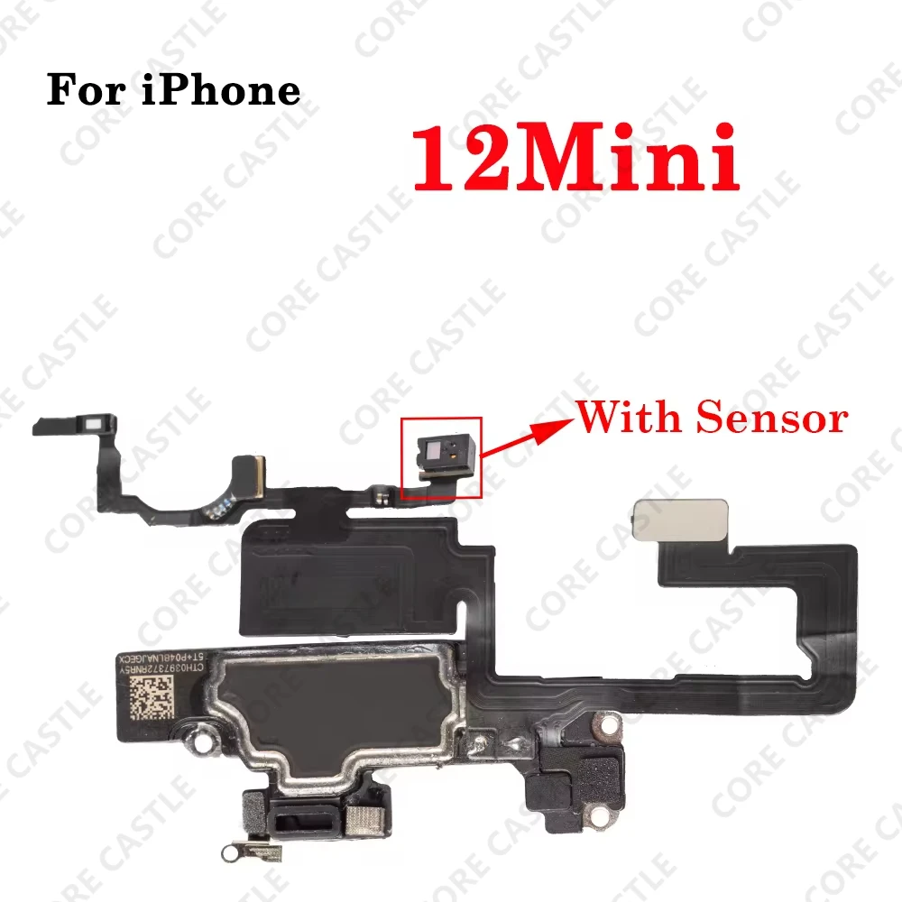 

Earpiece With Proximity Light Sensor Flex Cable For iPhone 12 Mini Top Front Small Ear Sound Speaker Microphone Repair parts