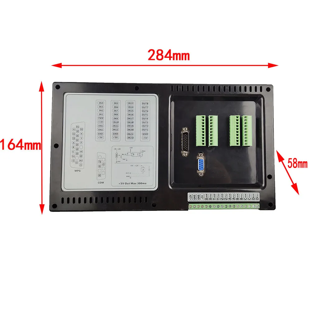 Offline 4/5 axis CNC motion control system engraving machine controller SMC4-4-16A16B SMC5-5-N-N supports RTCP standard G code