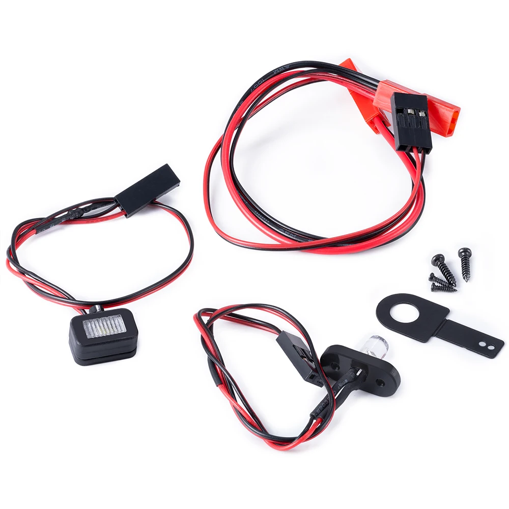 Axspeed branco farol vermelho lanterna traseira luzes dianteiras & traseiras lâmpada led para 1/4 PROMOTO-MX rc peças de atualização da motocicleta