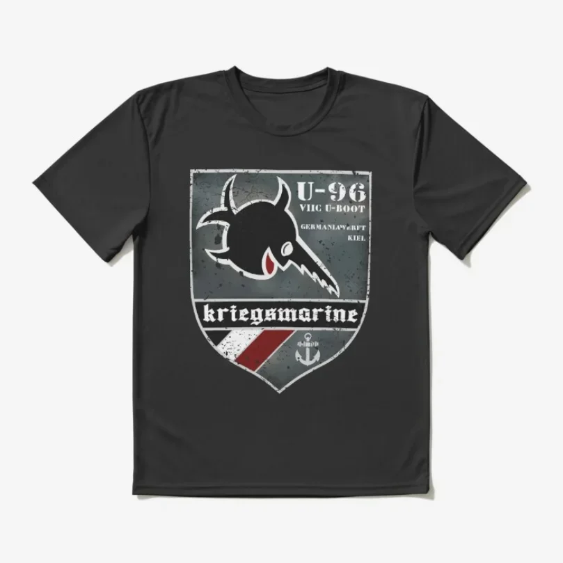 Camiseta desgastada Das Boot U-96 alemán u-boat Submarine 100% algodón cuello redondo verano manga corta Casual camiseta para hombre talla S-3XL